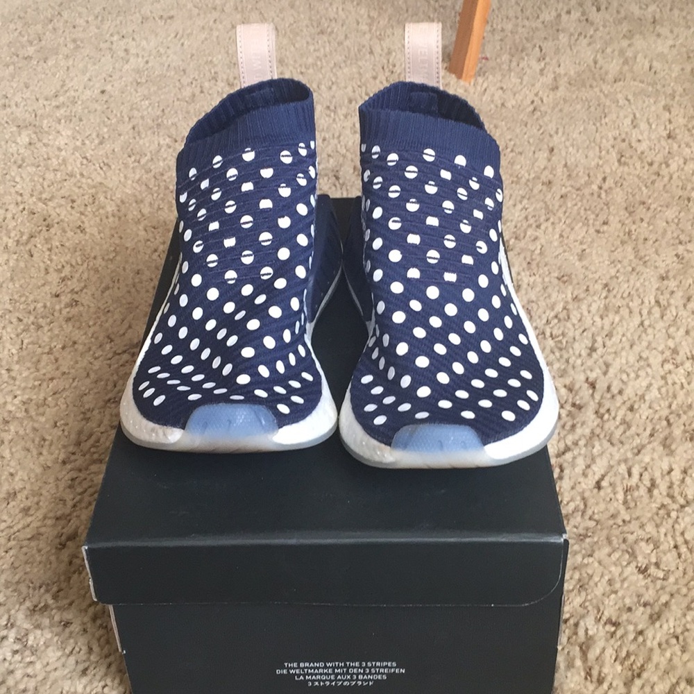 NMD C2 Navy Blue Polka Dot SZ 7.5